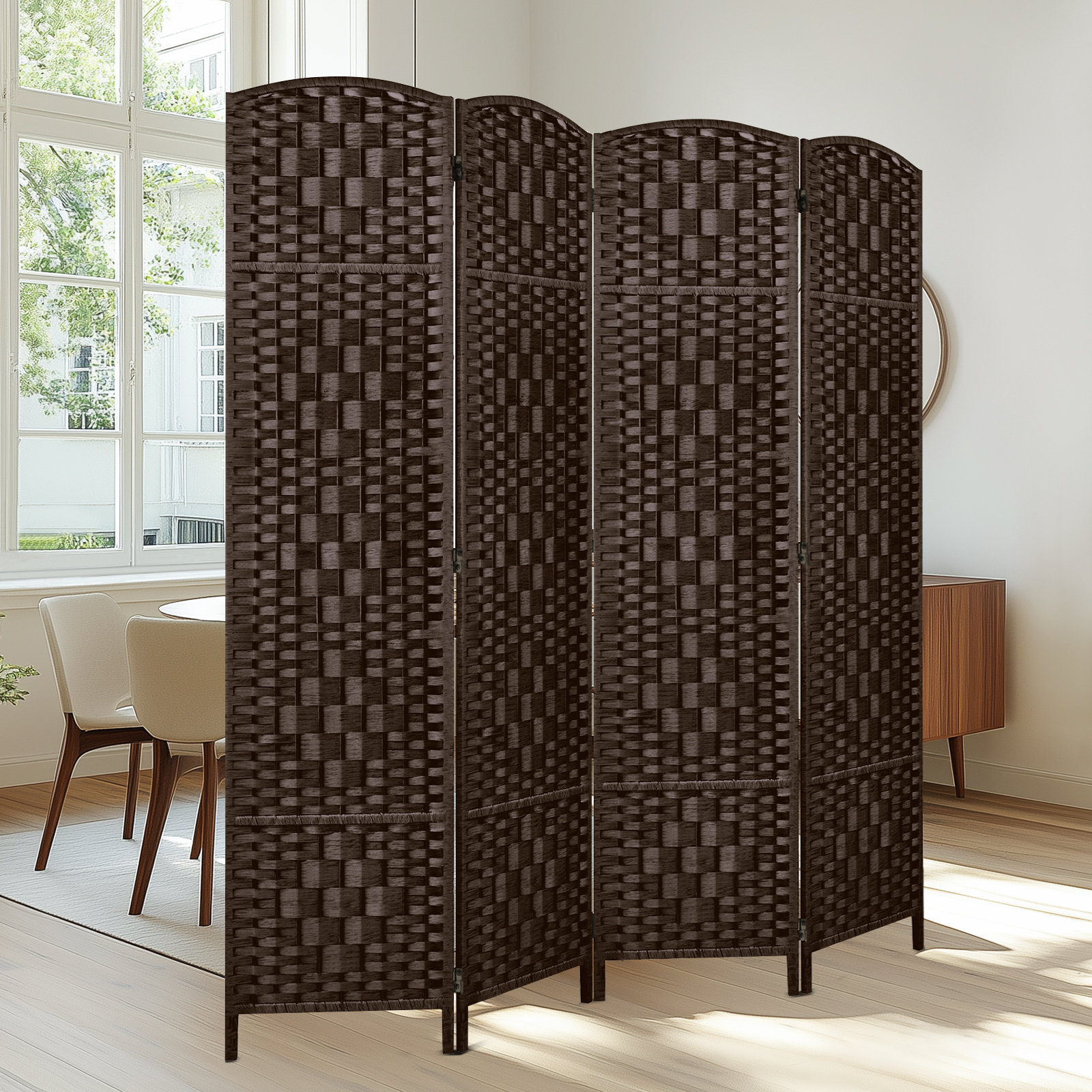 Union Rustic Elmina 6 Ft Folding Room Divider Privacy Screen Home